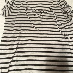Black and white striped Old Navy top